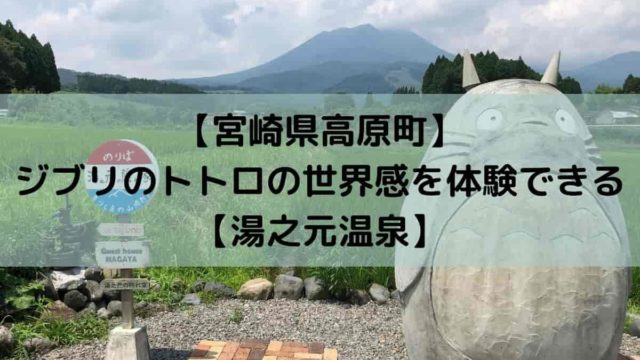 宮崎県高原町 ジブリのトトロの世界感を体験できる 湯之元温泉 しーたすブログ