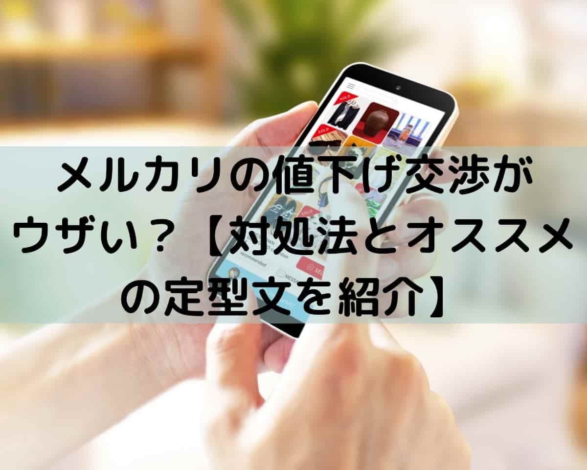 メルカリの値下げ交渉がウザい 対処法とオススメの定型文を紹介 しーたすブログ